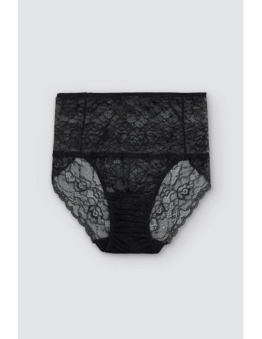 Braga alta de encaje semitransparente...
