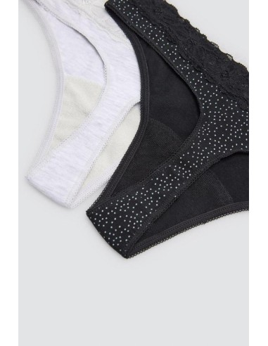 Tanga de algodón en pack de 2...