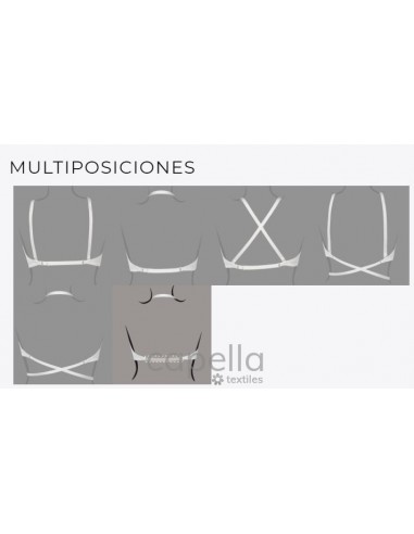 Sujetador multiposiciones con aros y...