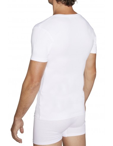 Camiseta de manga corta y cuello de...