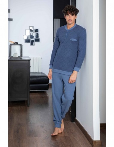 PIJAMA HOMBRE ESTAMPADO ROMBOS...